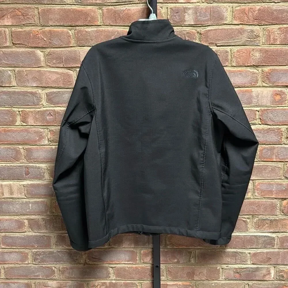 The North Face Men’s Black Fleece Lined Soft Shell Wind Jacket Size Large